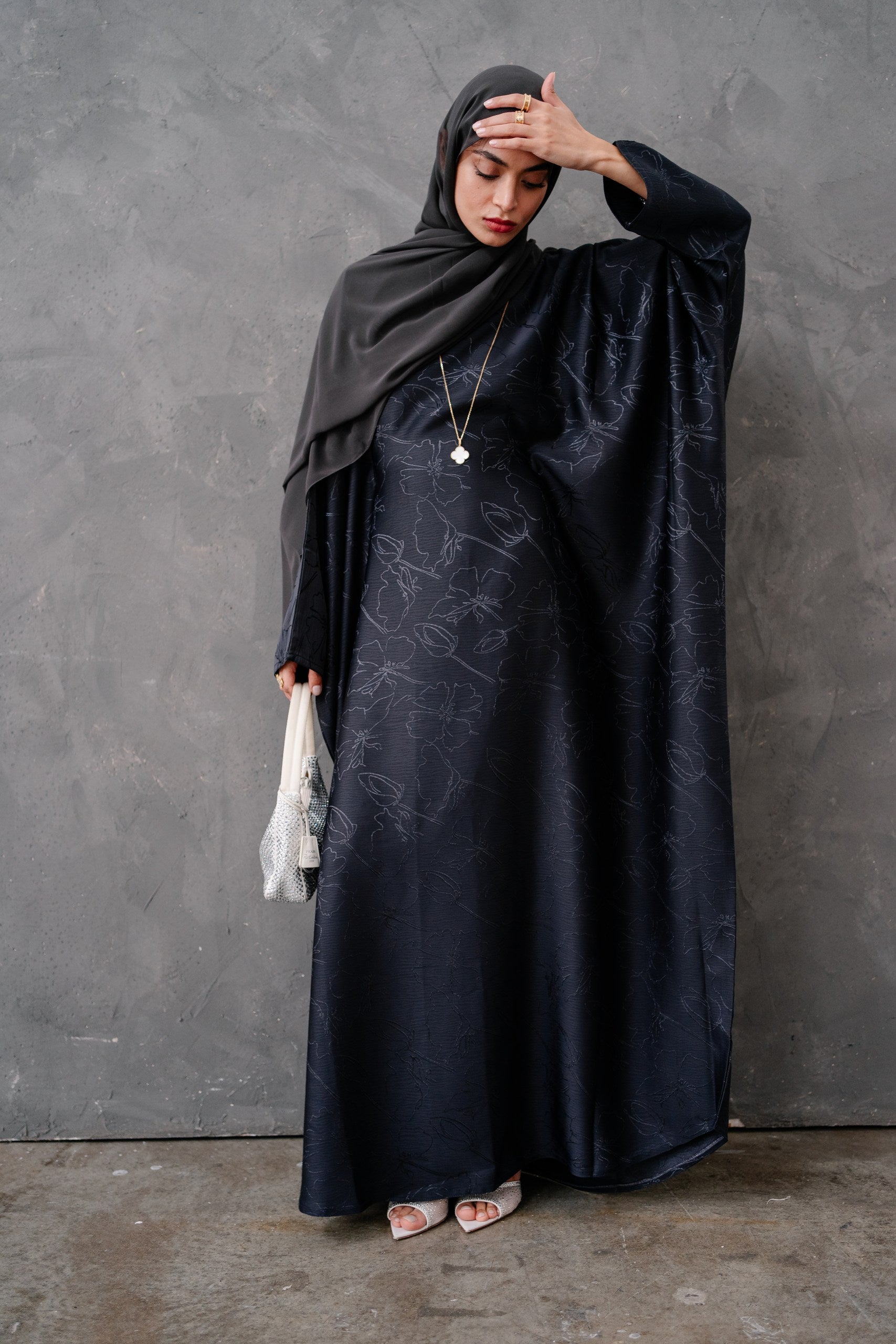 QAMAR Butterfly Abaya