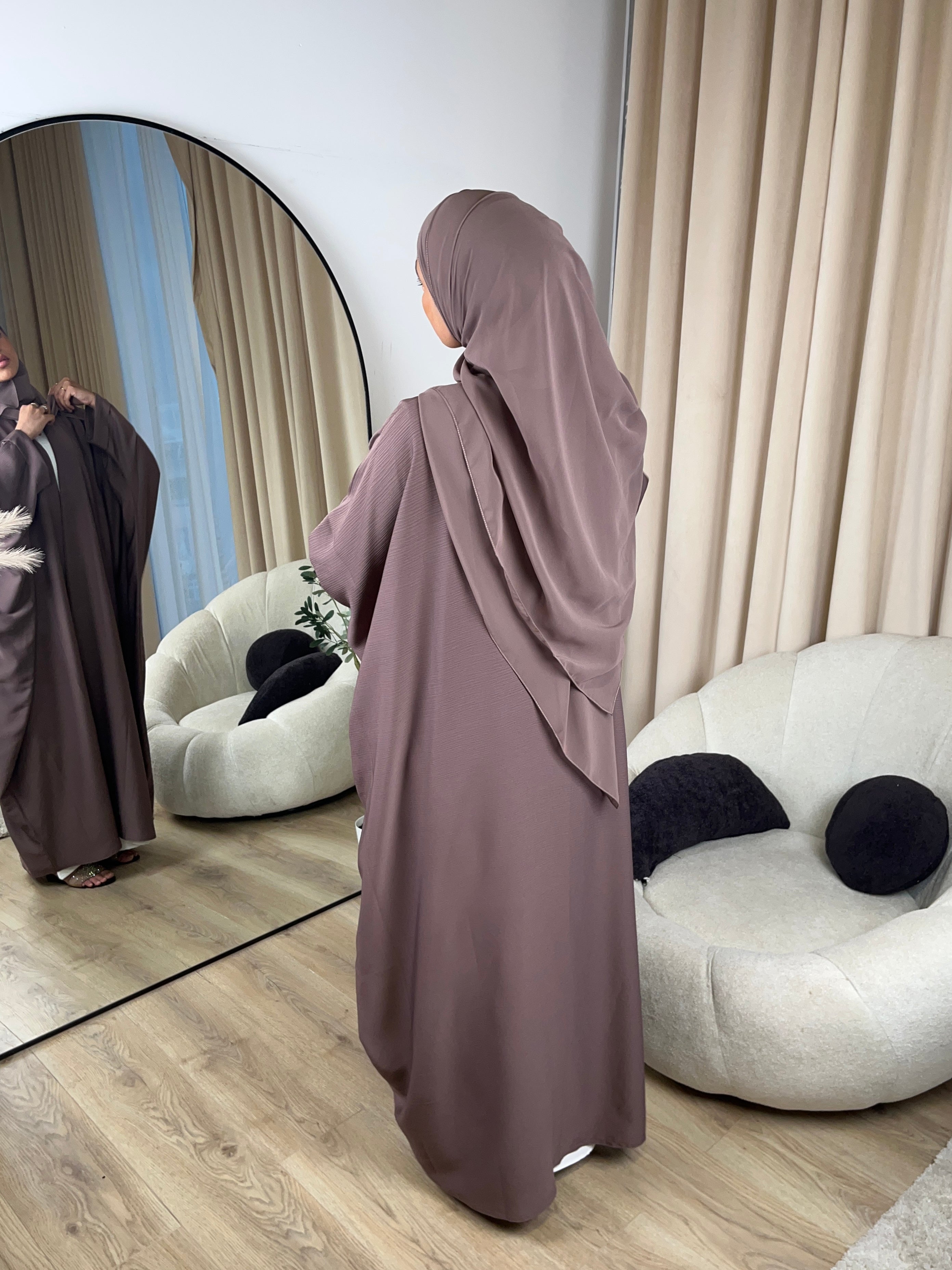 Maria Wrap Abaya + Hijab - HAWAA Clothing UK