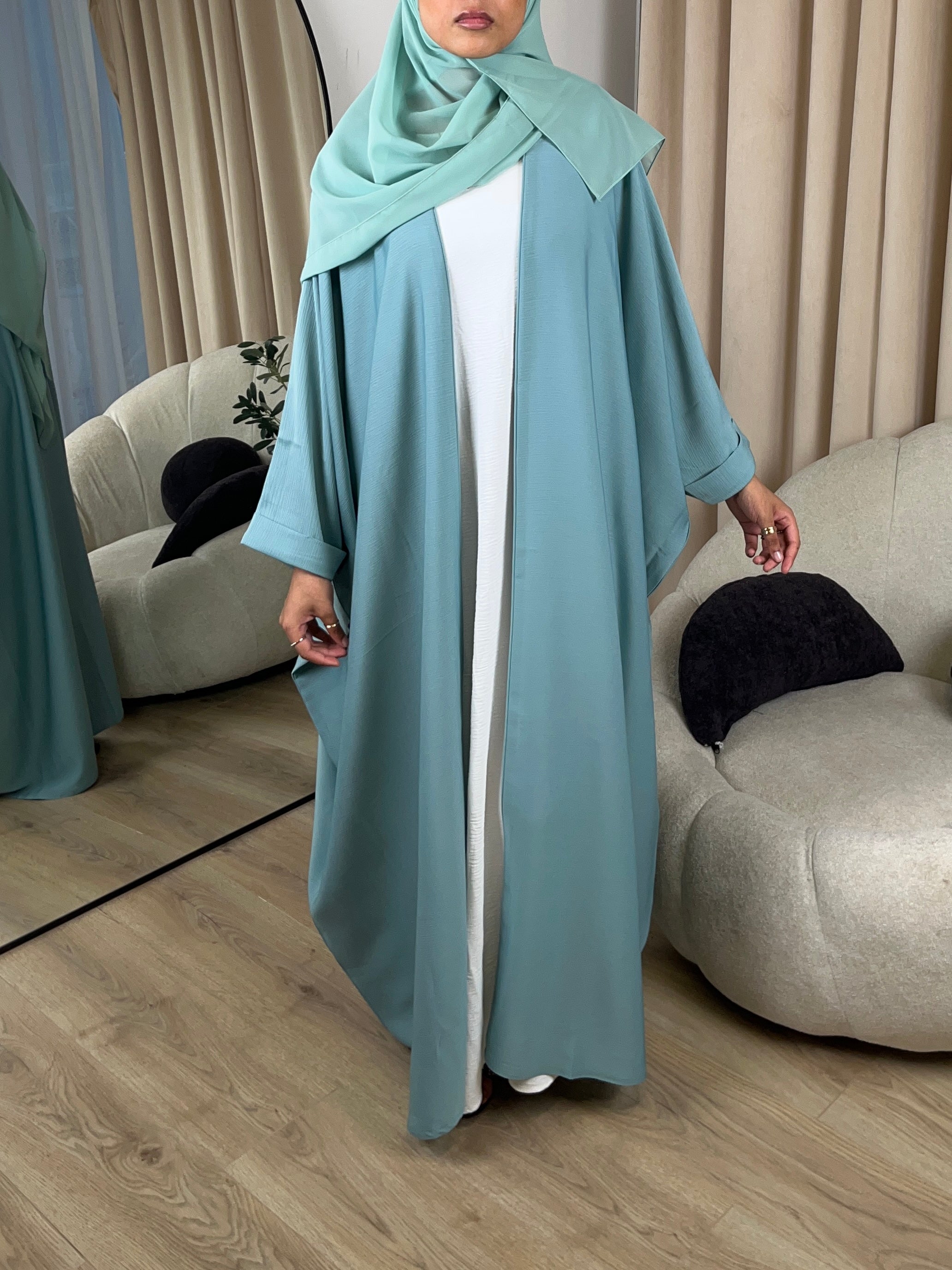Maria Wrap Abaya + Hijab - HAWAA Clothing UK