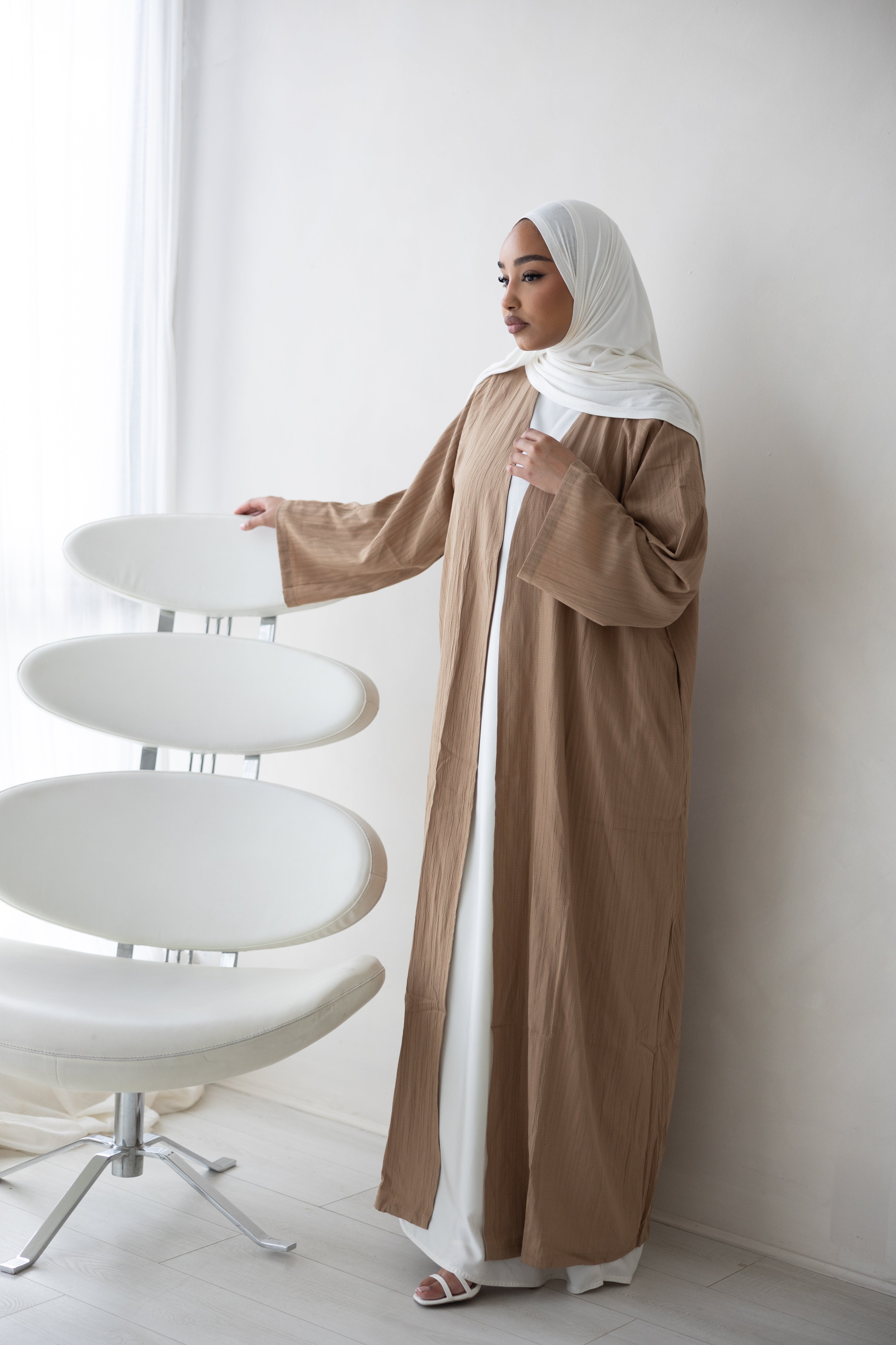 Tree Cotton Open Abaya