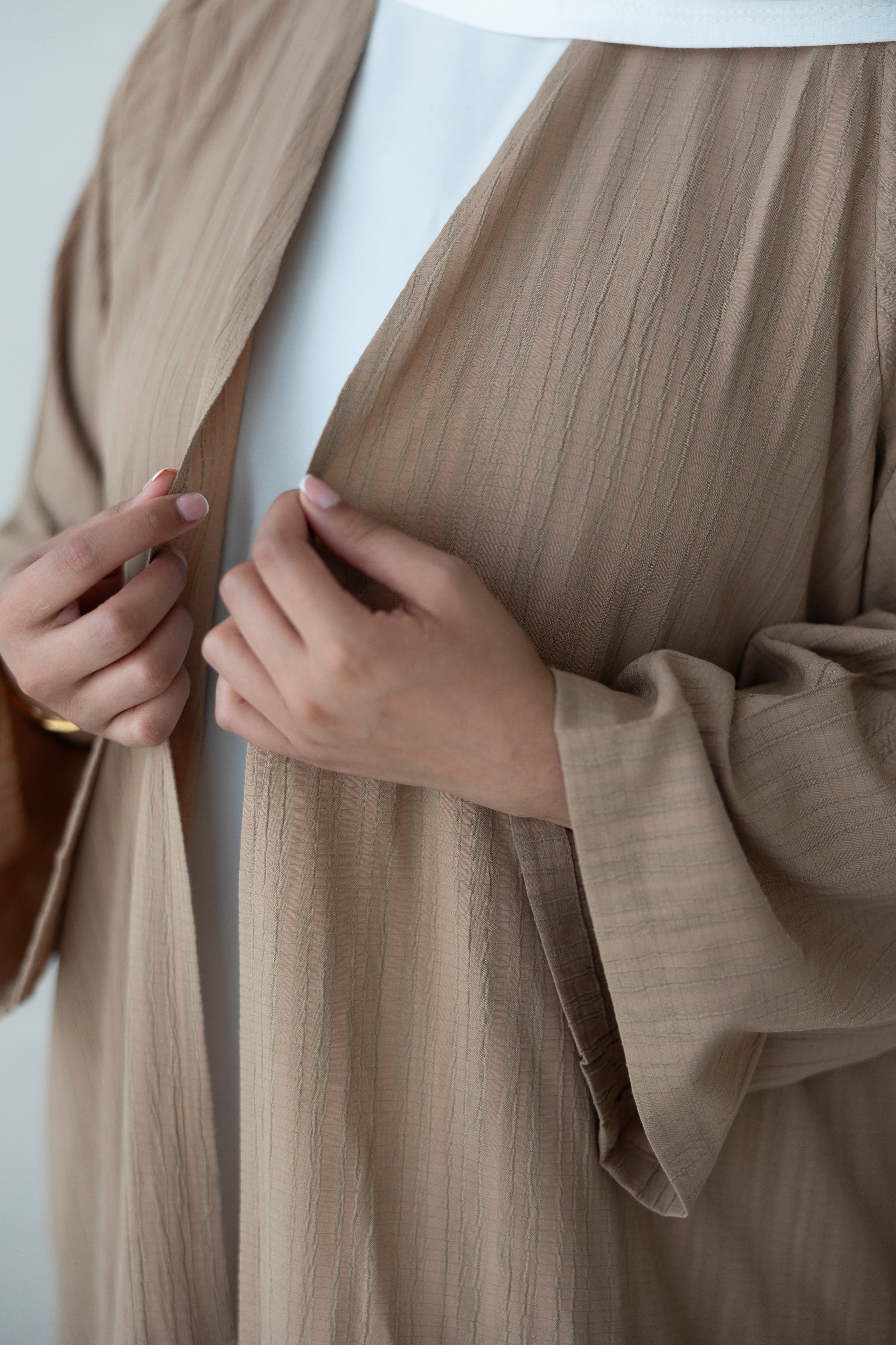 Tree Cotton Open Abaya