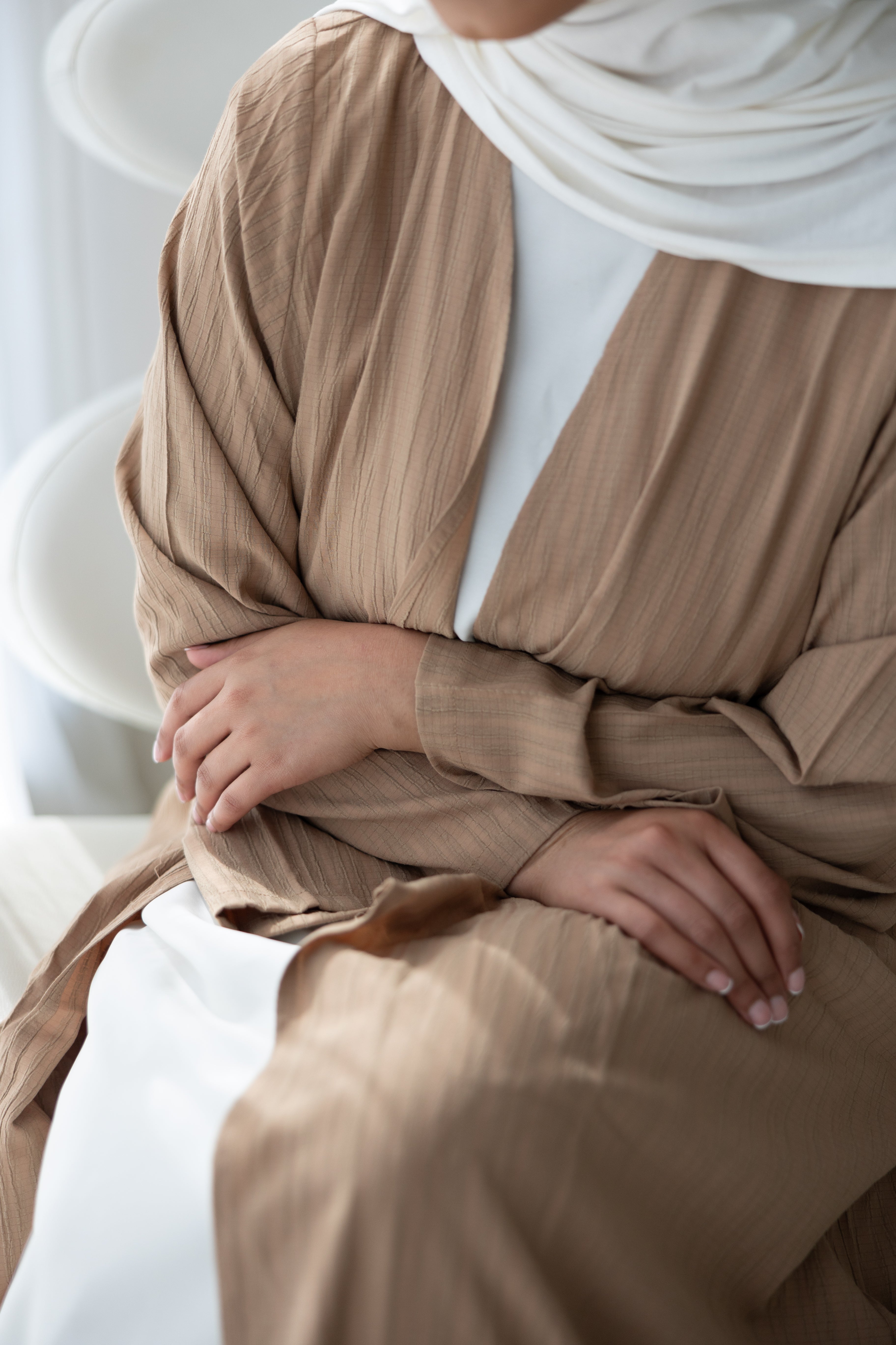 Tree Cotton Open Abaya