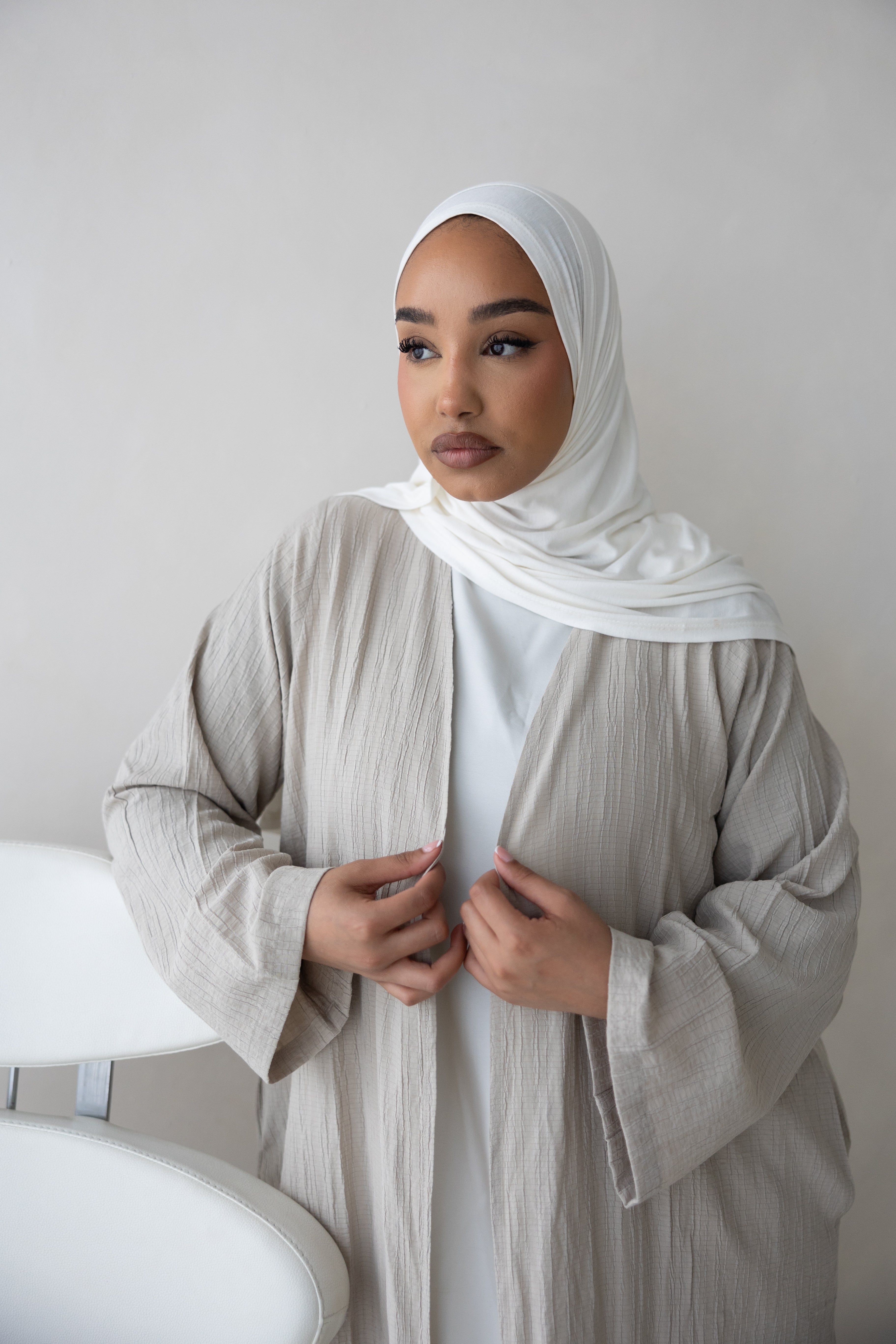 Tree Cotton Open Abaya