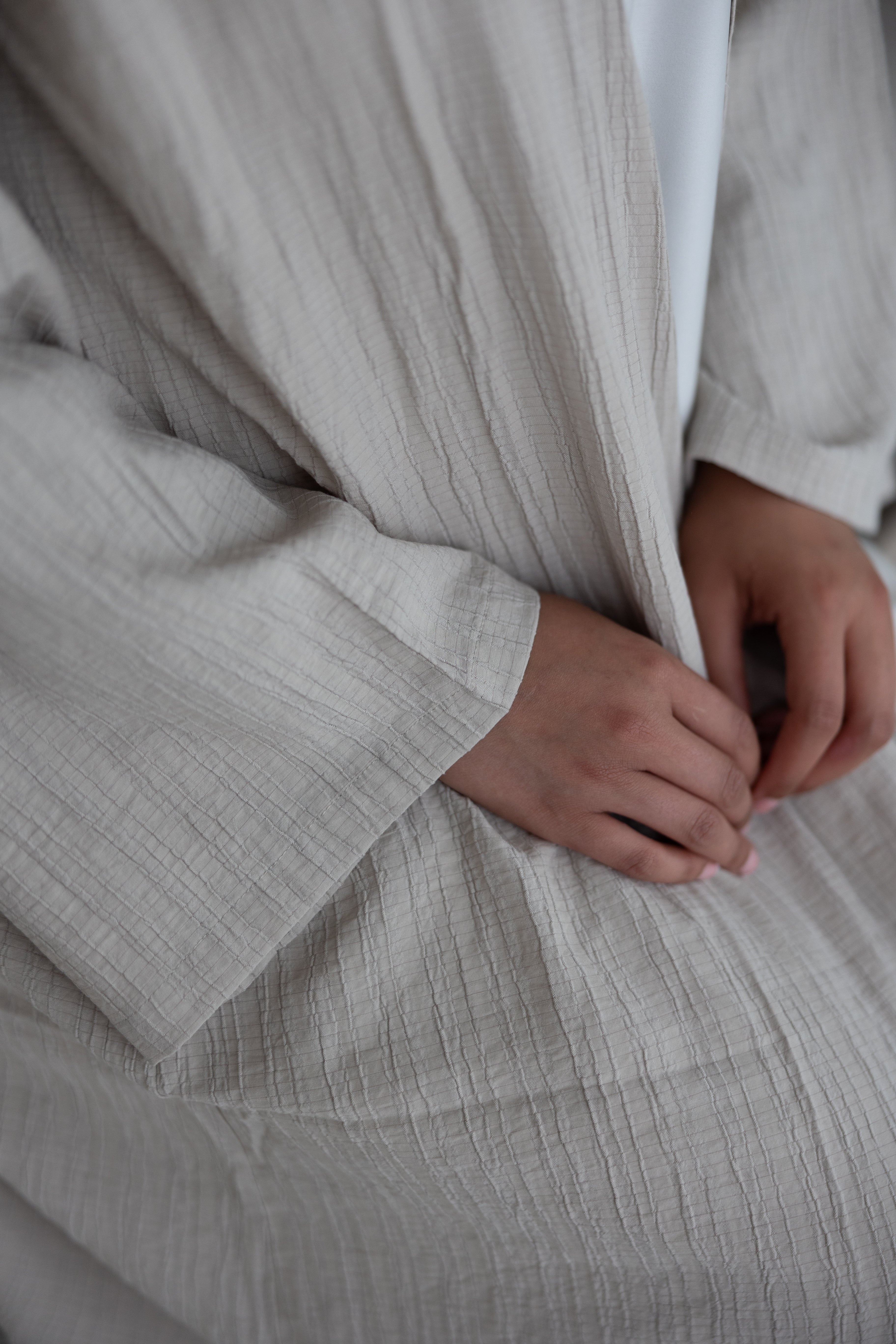 Tree Cotton Open Abaya
