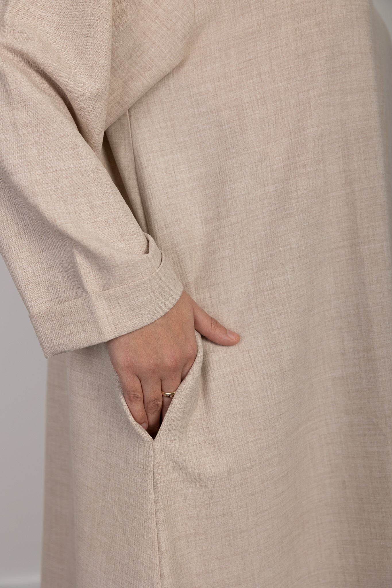 Oat HAWAA Closed Abaya - HAWAA Clothing UK