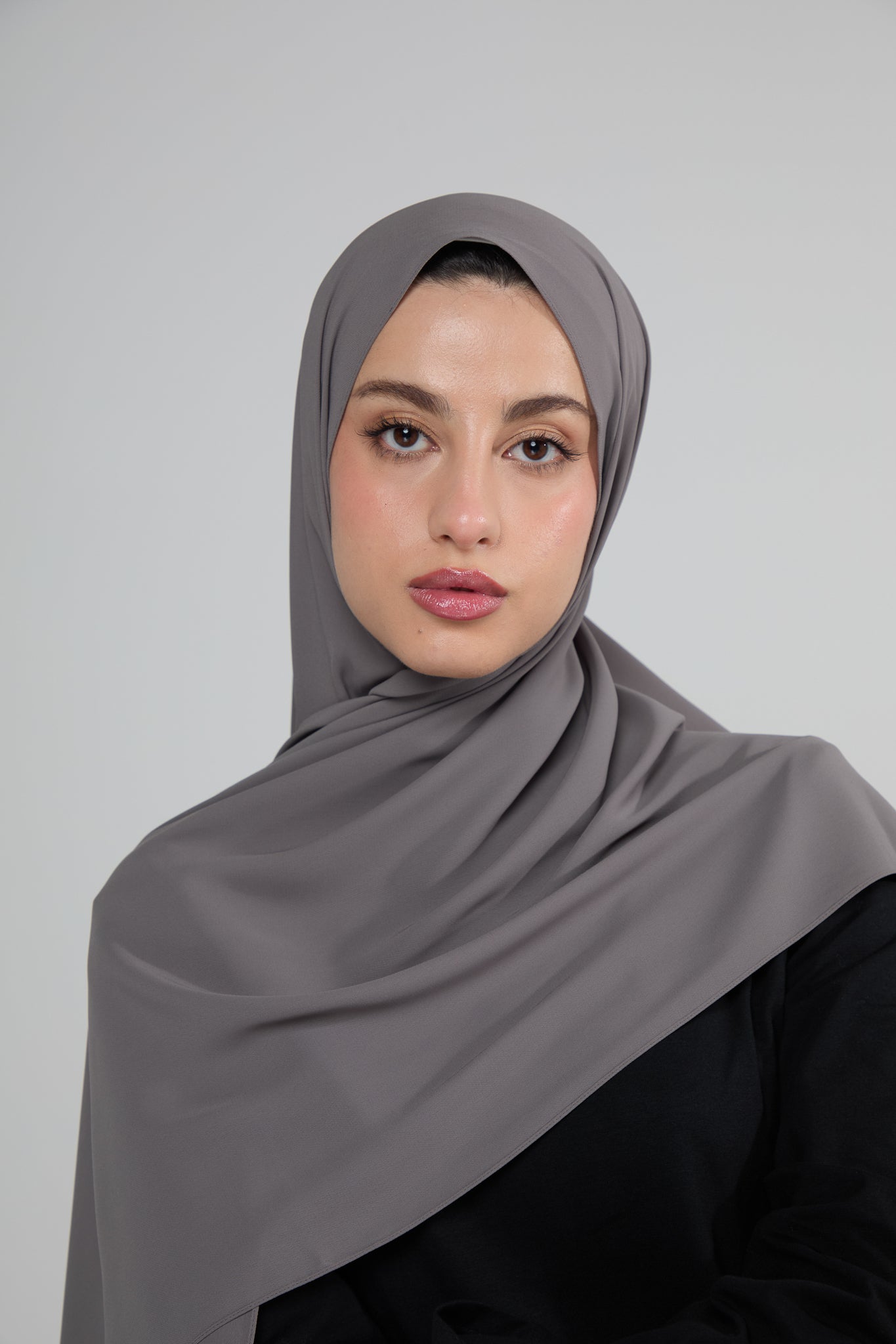 Grey Chiffon Hijab