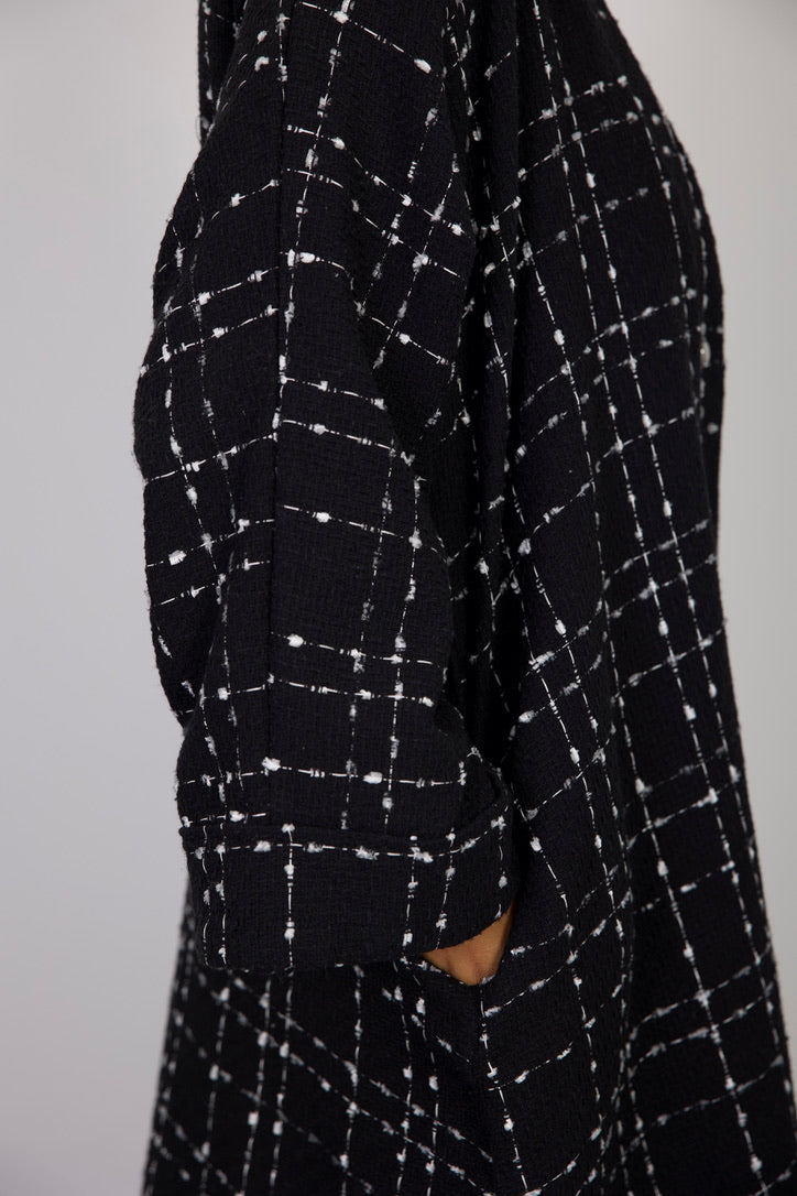 Black Abaya Coat - HAWAA Clothing UK