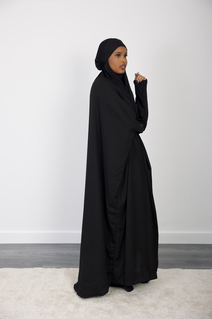 Black Jilbab - HAWAA Clothing UK