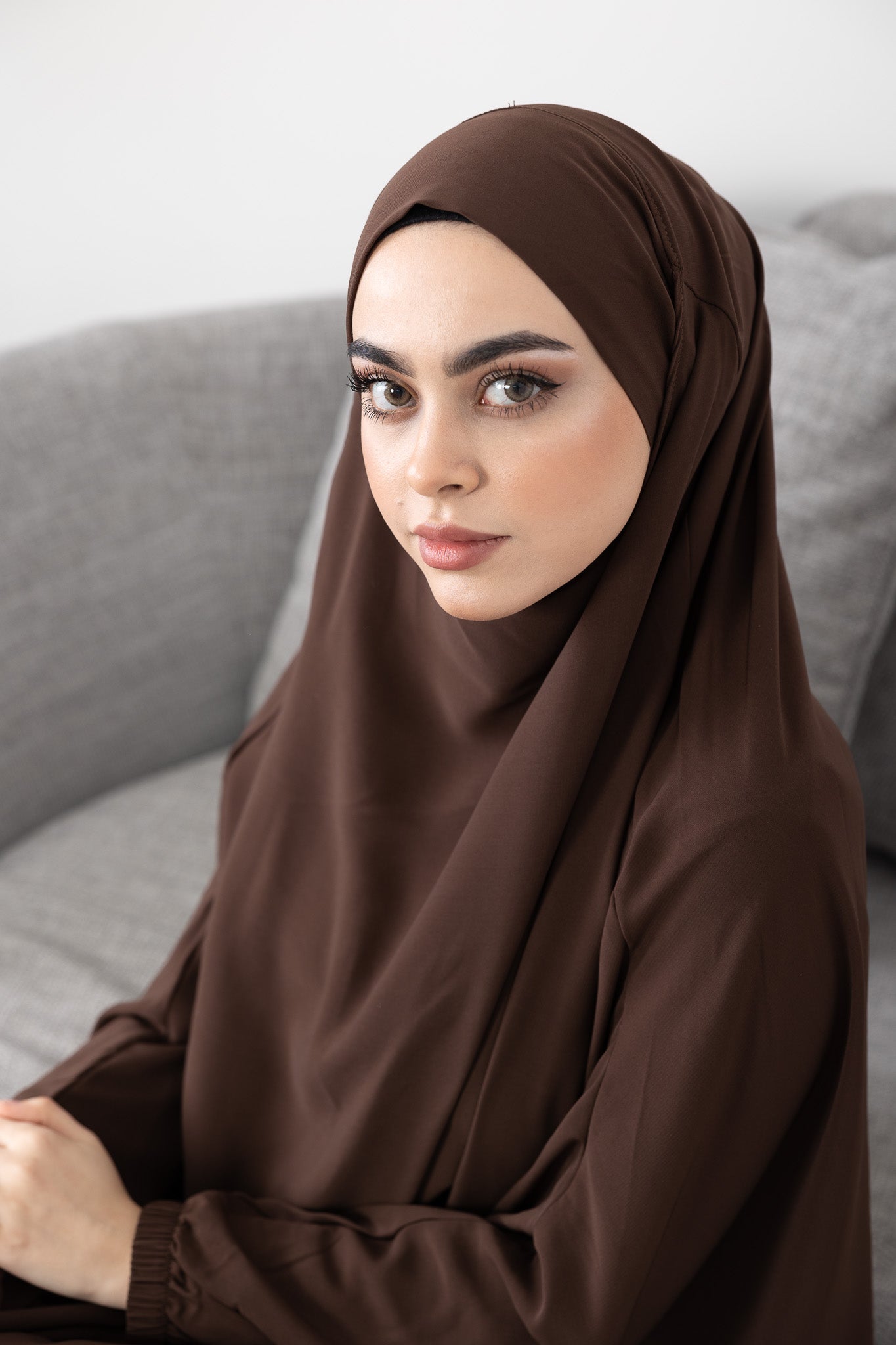 Brown Jilbab - HAWAA Clothing UK
